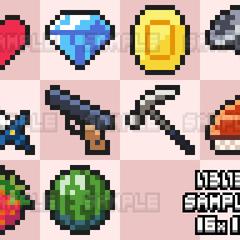ドット絵サンプル（アイコン）