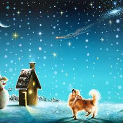 油彩画『ずっと待ってるよ』