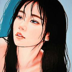 油彩画『おとなびて』