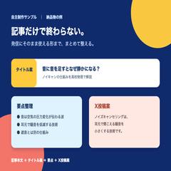 記事化後の納品物例｜自主制作