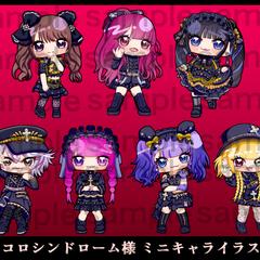 ココロシンドローム様 グッズミニキャライラスト制作