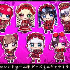 アイドルグループ【 ココロシンドローム 】様グッズミニキャラ
