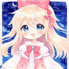 透明感のある綺麗でかわいいイラスト