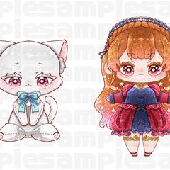 ぬいぐるみ風ミニキャラ