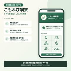 小規模カフェ向けLINE予約導線の架空サンプル