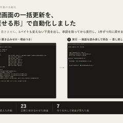 管理画面の一括更新を戻せる形で自動化