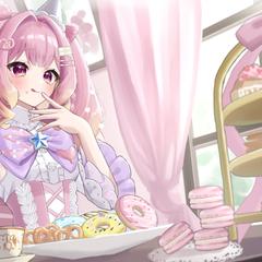 Vtuber ED画面用一枚絵を制作しました。