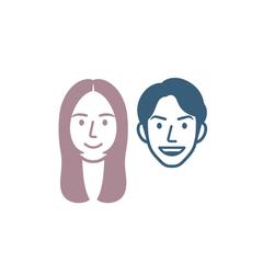 シンプルな似顔絵
