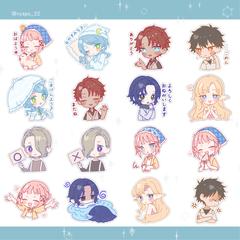 スタンプ風イラスト