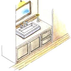 洗面台｜アイソメ図