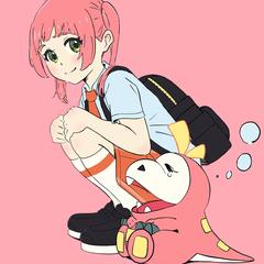 シンプルで柔らかいキャラクターイラスト
