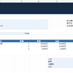 入力するだけで金額を自動計算できるExcel請求書作成ツール