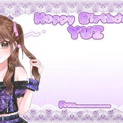 【仕事】誕生日メッセージカード