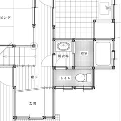 住宅玄関ポーチの実務用平面詳細図