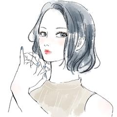 ラフでおしゃれな水彩調イラスト