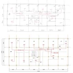 手描き図からのJw_cad図面作成