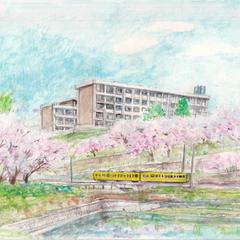 同窓会ご案内冊子表紙イラスト