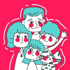 家族イラスト