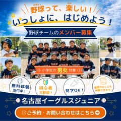 自主制作:ジュニア野球チームのメンバー募集バナー