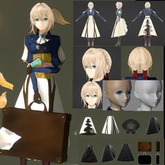 イラストを意識したモデル制作