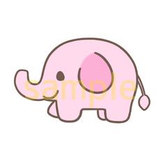 ゾウのアイコン作成