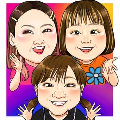 似顔絵作成事例