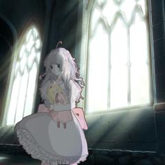 人形を持った少女