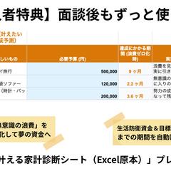 プロ仕様ソフトによる提案書・家計診断シート例