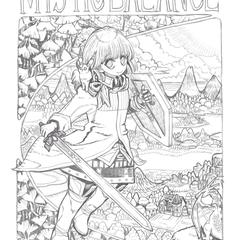 線画イラスト(鉛筆風)