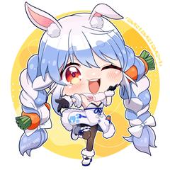 兎田ぺこら(ホロライブ)／ミニキャラファンアート