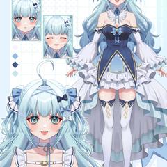 Vtuber　Live2Dパーツ分け済み立ち絵　キャラシ