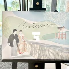 結婚式ウェルカムボード作成