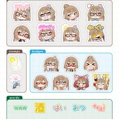 YouTubeメンバーシップ用イラストの制作