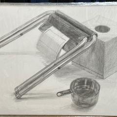 鉛筆卓上デッサン(3時間)