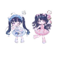 コンカフェキャストの生誕記念イラスト