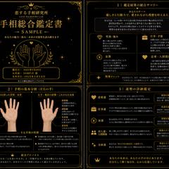 手相総合鑑定書|鑑定サンプル