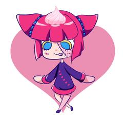 ステッカー用に作成したキャラクターイラスト