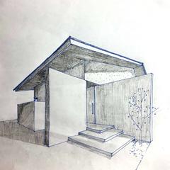 プレゼン時の手描きパース