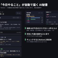 毎朝「今日やること」が届く自分用AI秘書