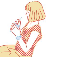 ３色アート◎女性⑩
