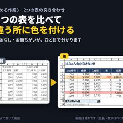 2つの表の突き合わせ（Excel の作業代行）