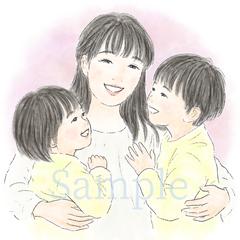 似顔絵アイコンイラスト制作