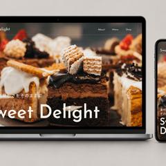 スイーツショップサイトの制作をしました。