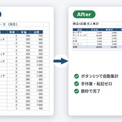 複数店舗の売上データをVBAで自動集計