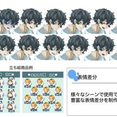TRPG立ち絵表情例