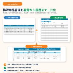 介護施設向け排泄用品管理Excel｜制作実績