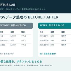 架空データで見るCSV整形の自動化サンプル