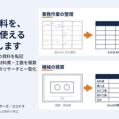 事務作業の整理と機械の積算｜使えるExcelに
