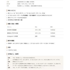 打ち合わせの録音から作った議事録