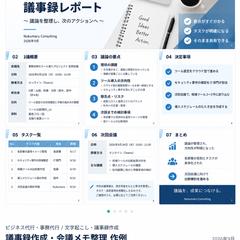 議事録作成・会議メモ整理 作例